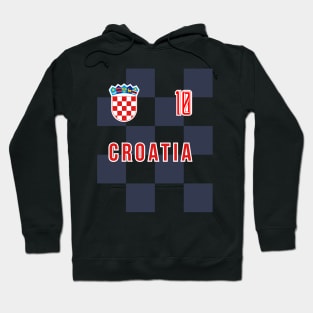 Croatia National Team Checkered Away Jersey Style Hoodie